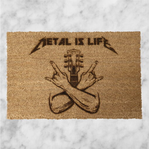 Fußmatte Metal is Life