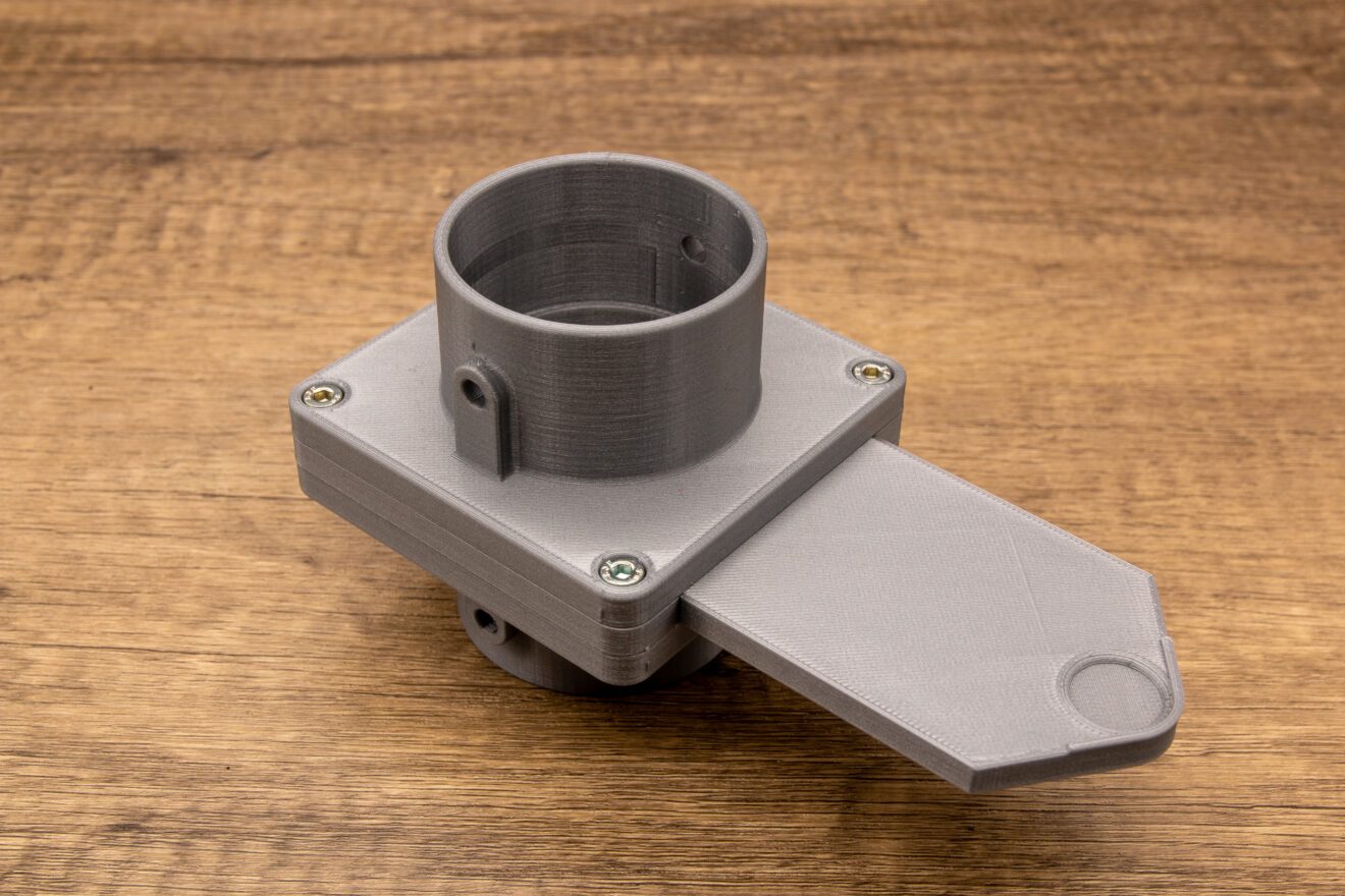 Produktbild von BlastGate 50 Mm Absperrschieber DN50 – PLA, Manuell, Für Werkstatt-Absaugung Und Staubkontrolle